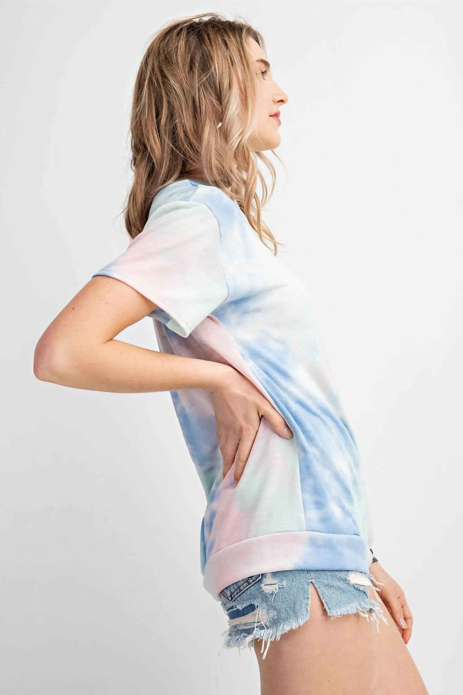 143 Story - Cotton Candy Tie Dye Top