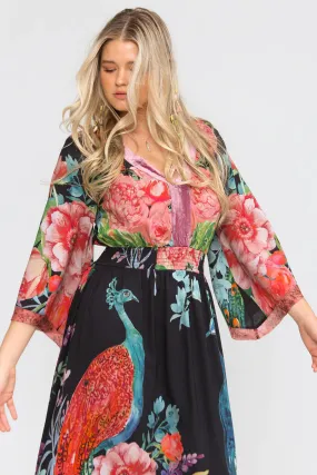 Aratta Peacock Paradise Maxi Dress
