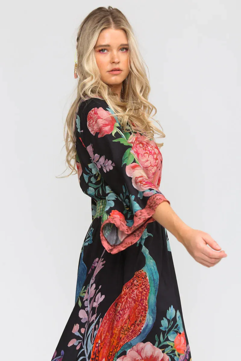 Aratta Peacock Paradise Maxi Dress