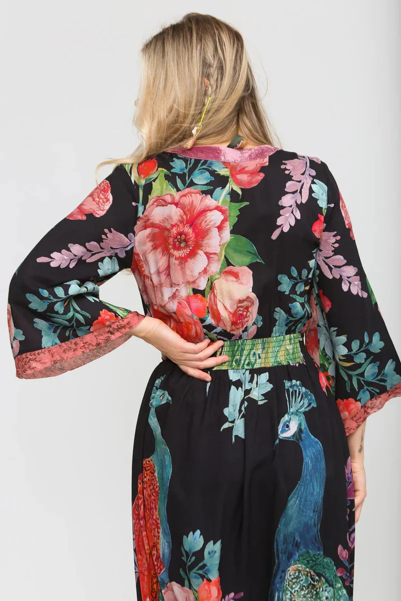 Aratta Peacock Paradise Maxi Dress