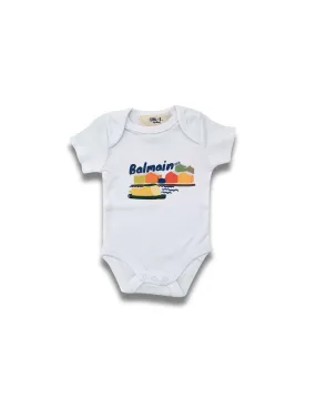Balmain Waterfront Short Sleeve Bodysuit White