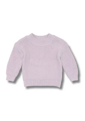 Basic Cotton Knit Jumper Pink
