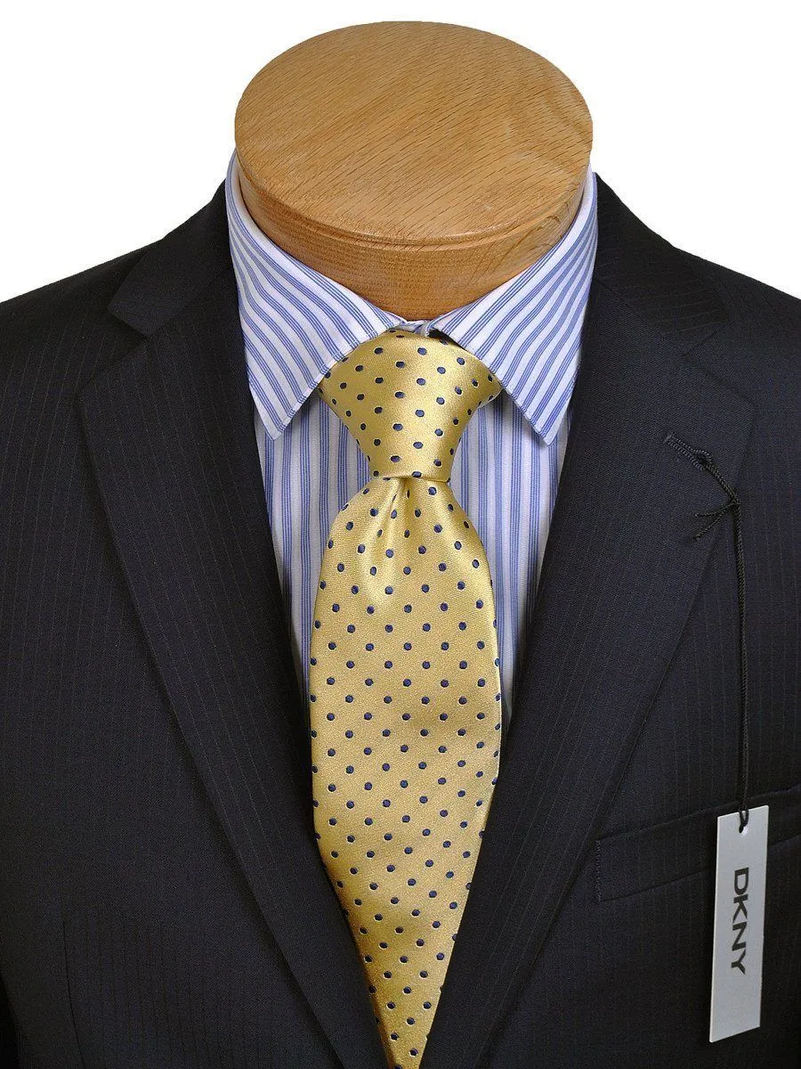 DKNY 14187 100% Tropical Worsted Wool Boy's Suit - Tonal Stripe - Navy