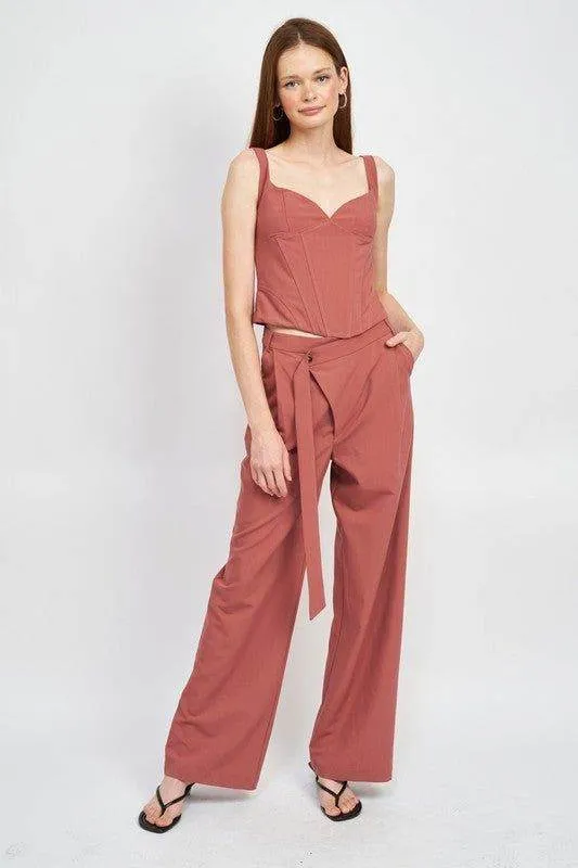 Emory Park | V Neck Bustier Top
