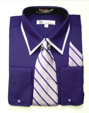 Fortino Landi SG14Purple-G  Mens Shirt