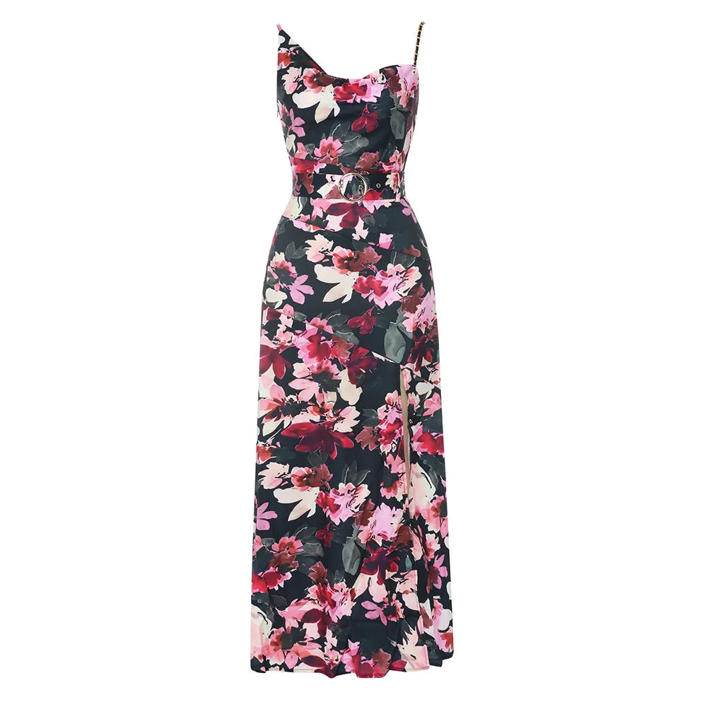 KittenAlarm - Meredith Sleeveless Floral Maxi Dress