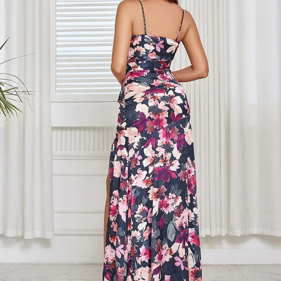 KittenAlarm - Meredith Sleeveless Floral Maxi Dress