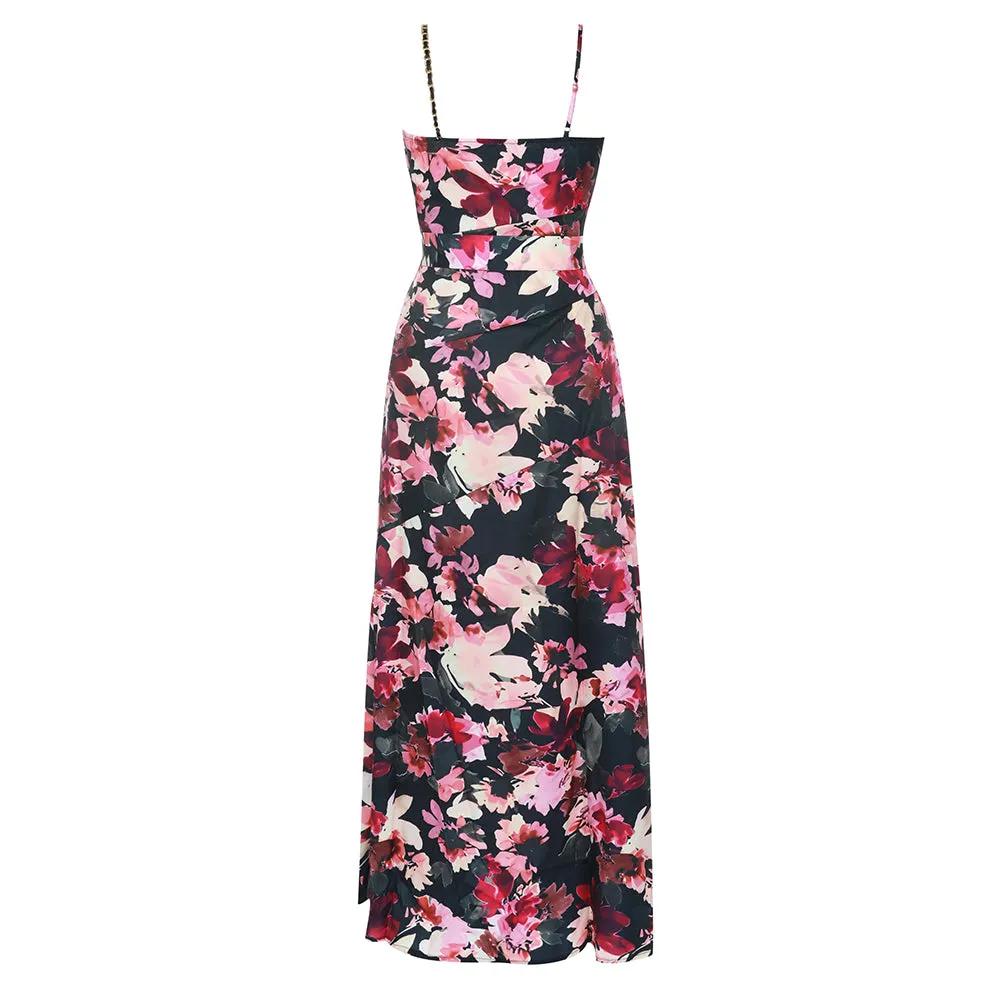 KittenAlarm - Meredith Sleeveless Floral Maxi Dress