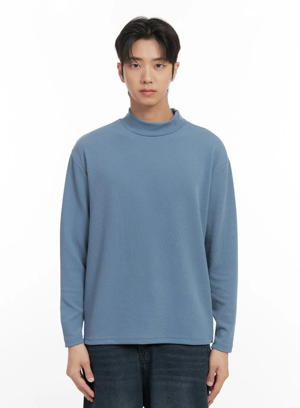 Men's Mock Neck Sweater ID406