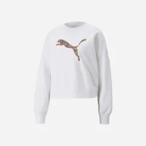 Áo Tay Dài Nữ Puma Re:Collection Oversized Crew Tr - Trắng