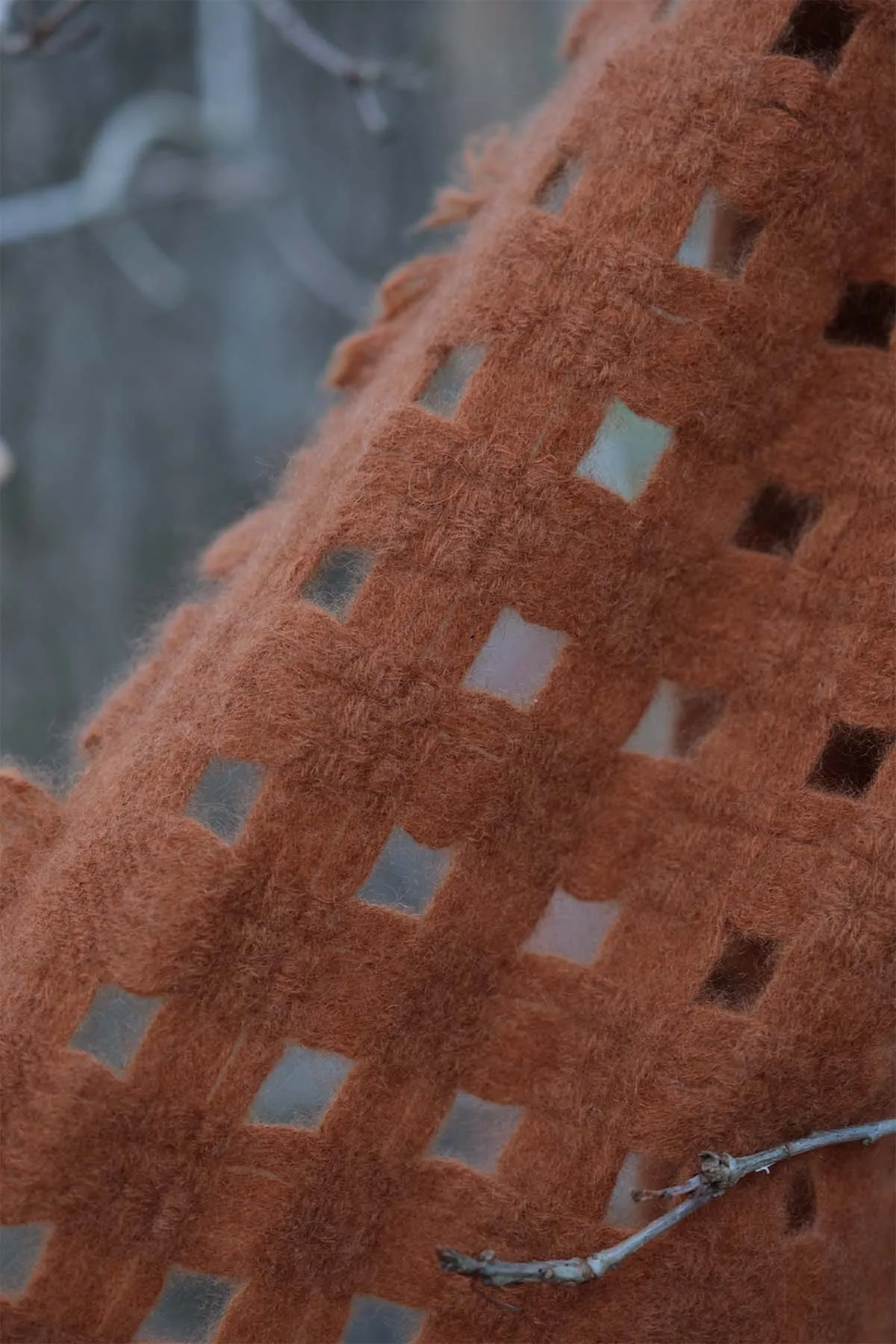 Oats & Rice Open Grid Scarf