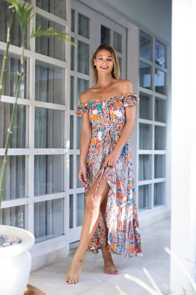 Pre-Order Off-Shoulder Maxi Dress