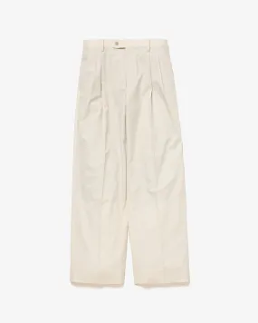 SUPER FINE TROPICAL WOOL TWO-TUCK SLACKS