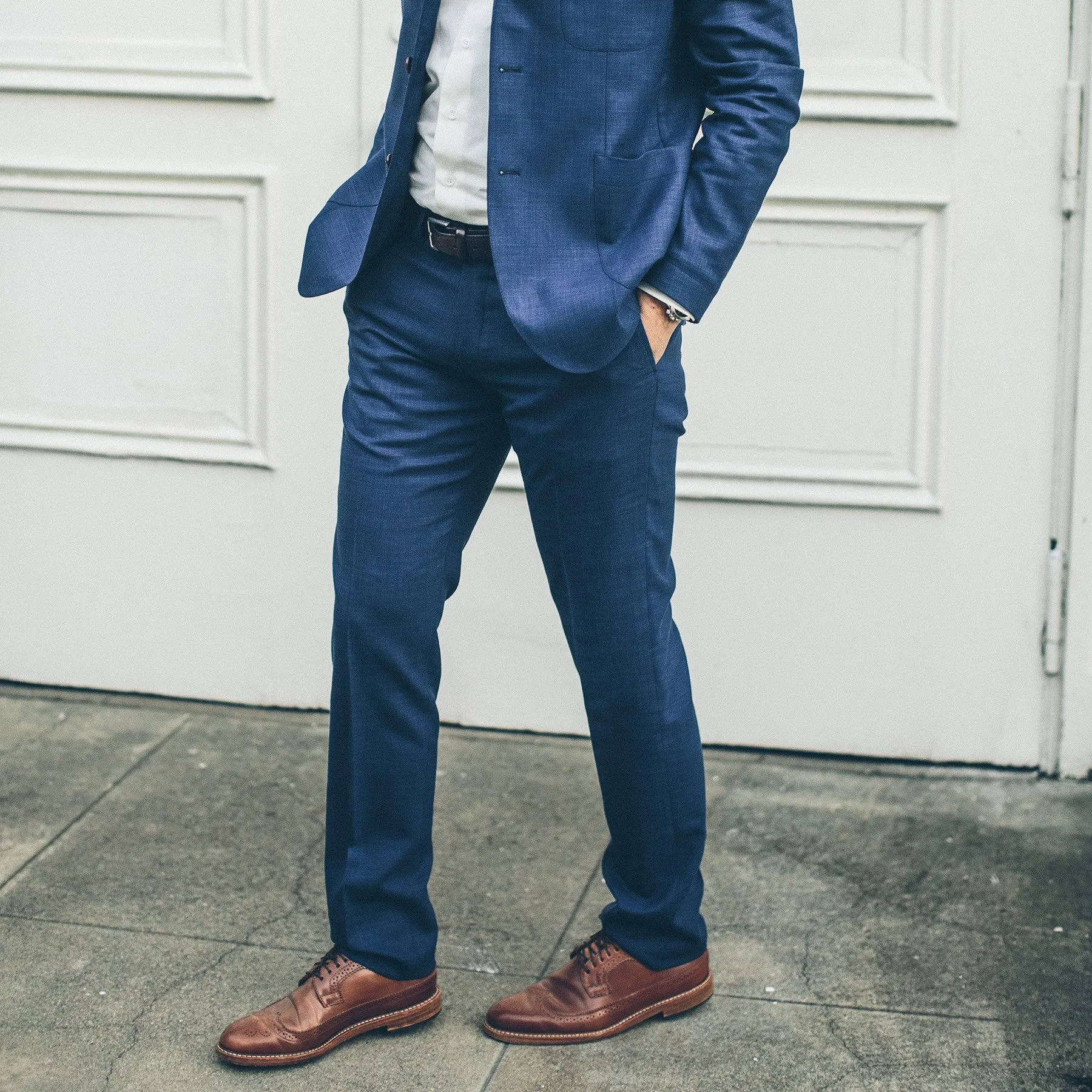 The Telegraph Trouser in Cobalt
