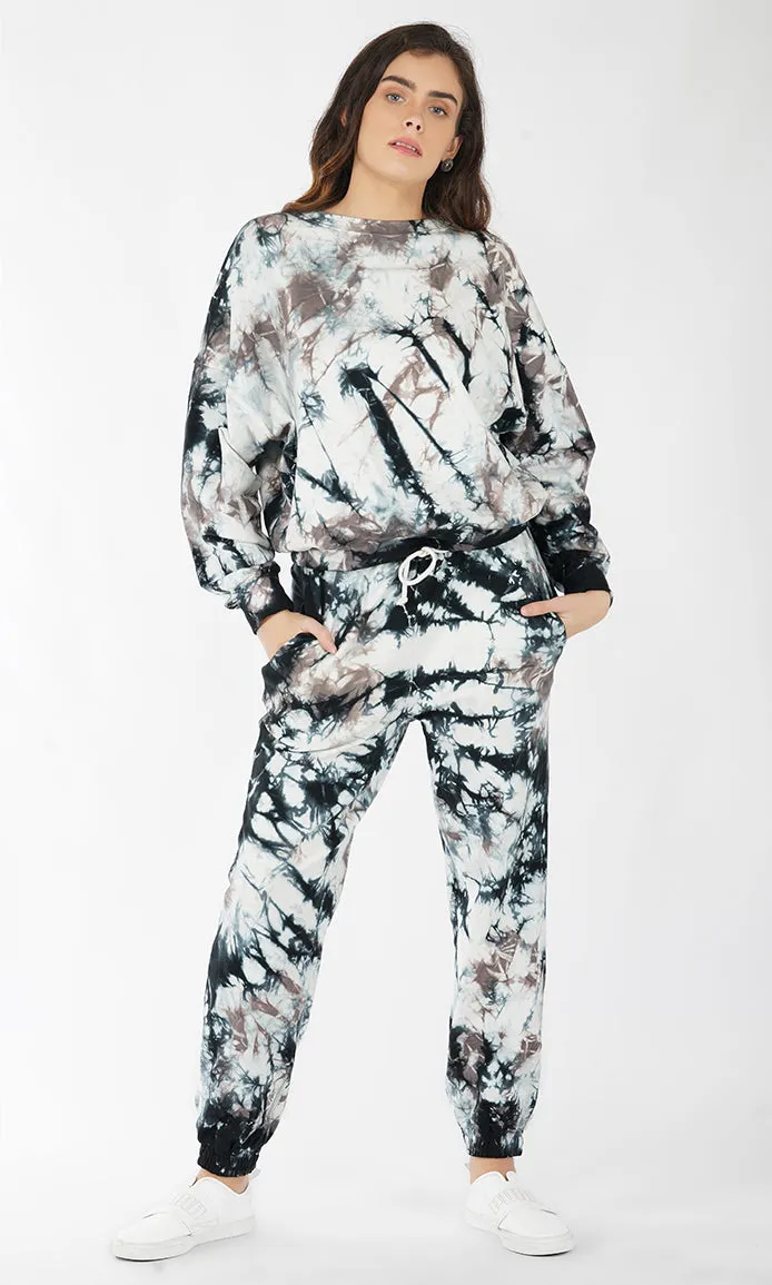 Tie & Dye Oversized Sweatshirt and Joggers Set